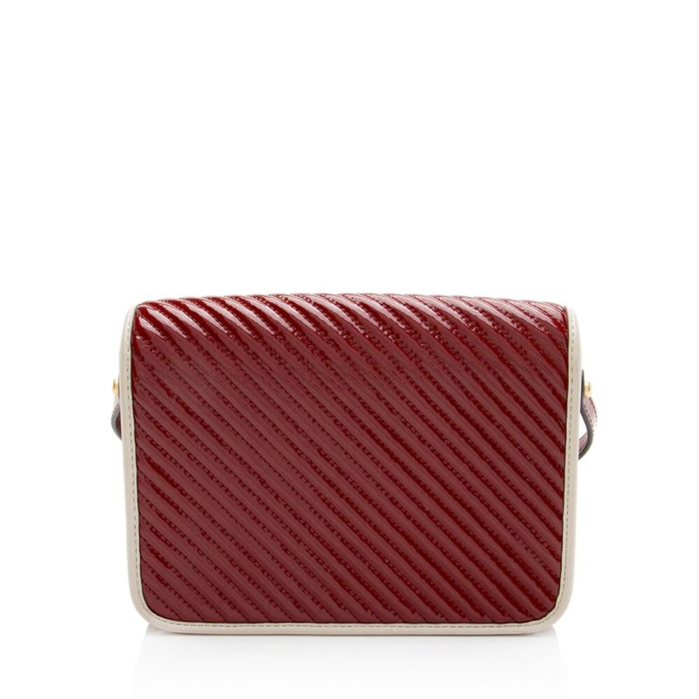 Tory Burch Quilted Patent Leather Robinson Shoulder Bag - Picture 3 of 12